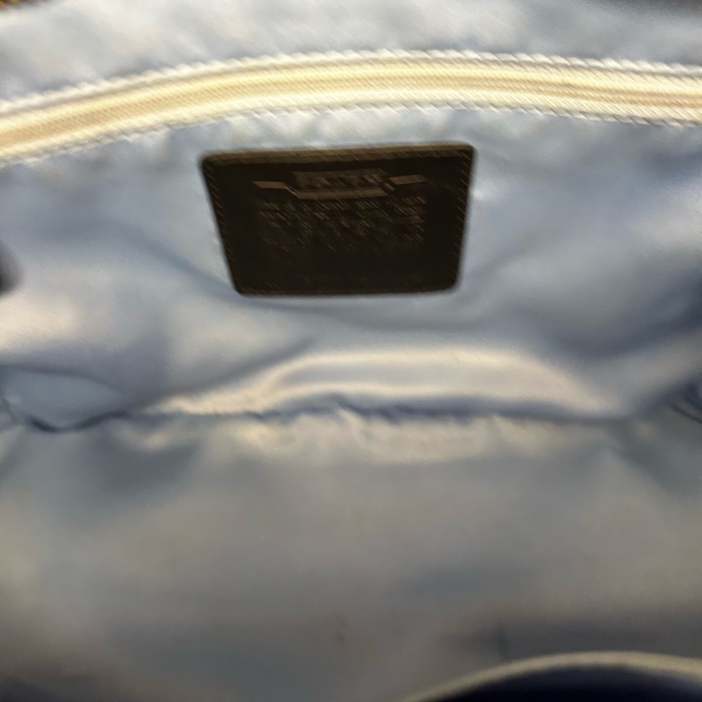 COACH SIGNATURE C GALLERY BLACK SHOULDER TOTE BAG PURSE SATCHEL - Picture 11 of 12